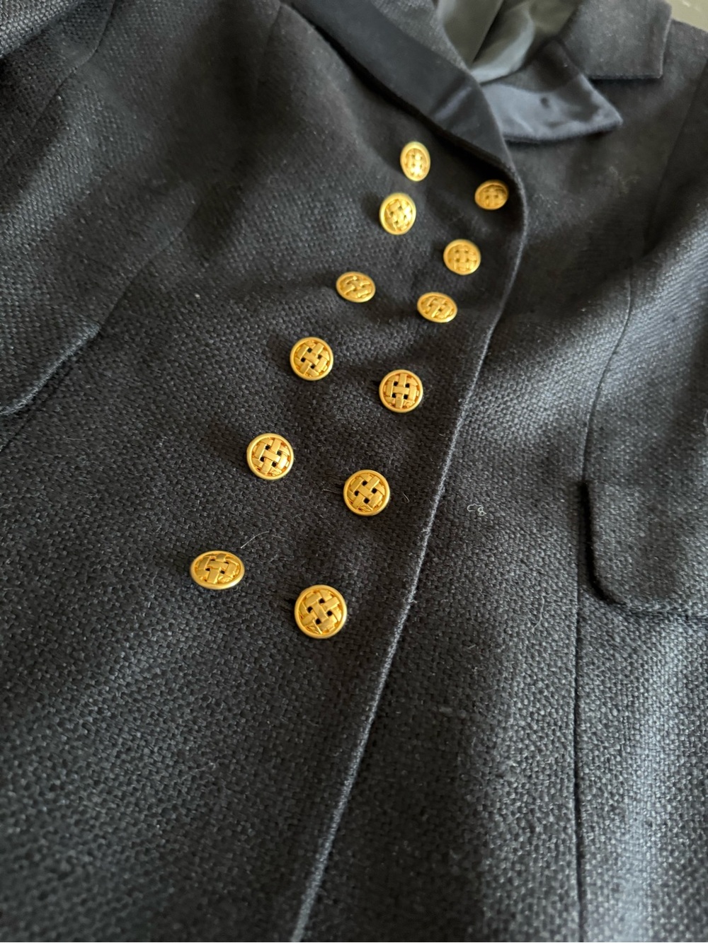 Carlisle Navy Double-Breasted Blazer with Gold Buttons - Picture 3 of 10